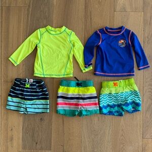 Lot of Cat & Jack Boys Swim - size 12 months